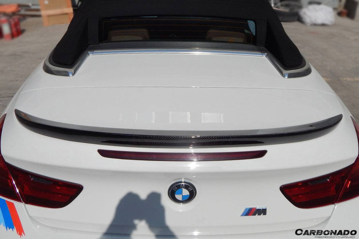 2011-2018 BMW 6 Series F12 convertiable M6 Style Carbon Fiber Trunk Spoiler