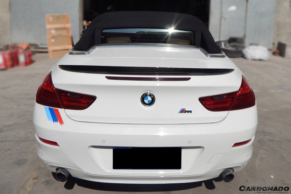 2011-2018 BMW 6 Series F12 convertiable M6 Style Carbon Fiber Trunk Spoiler