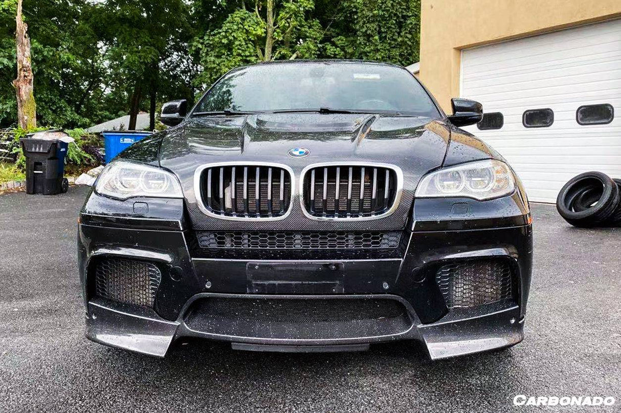2009-2014 BMW E70 E71 X5M X6M AK Style Carbon Fiber Front Lip