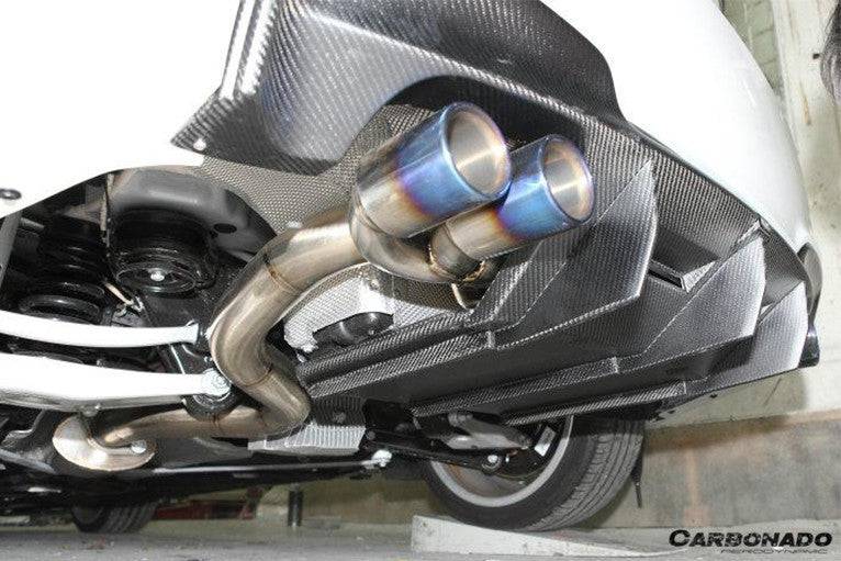 2008-2013 BMW E82 E88 1M RZ Style Carbon Fiber Rear Lip Rear Diffuser Undertray