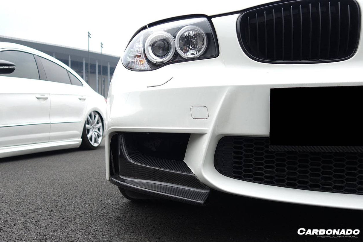 2008-2013 BMW E82 E88 1M RZ Style Carbon Fiber Front Lip Spiliter