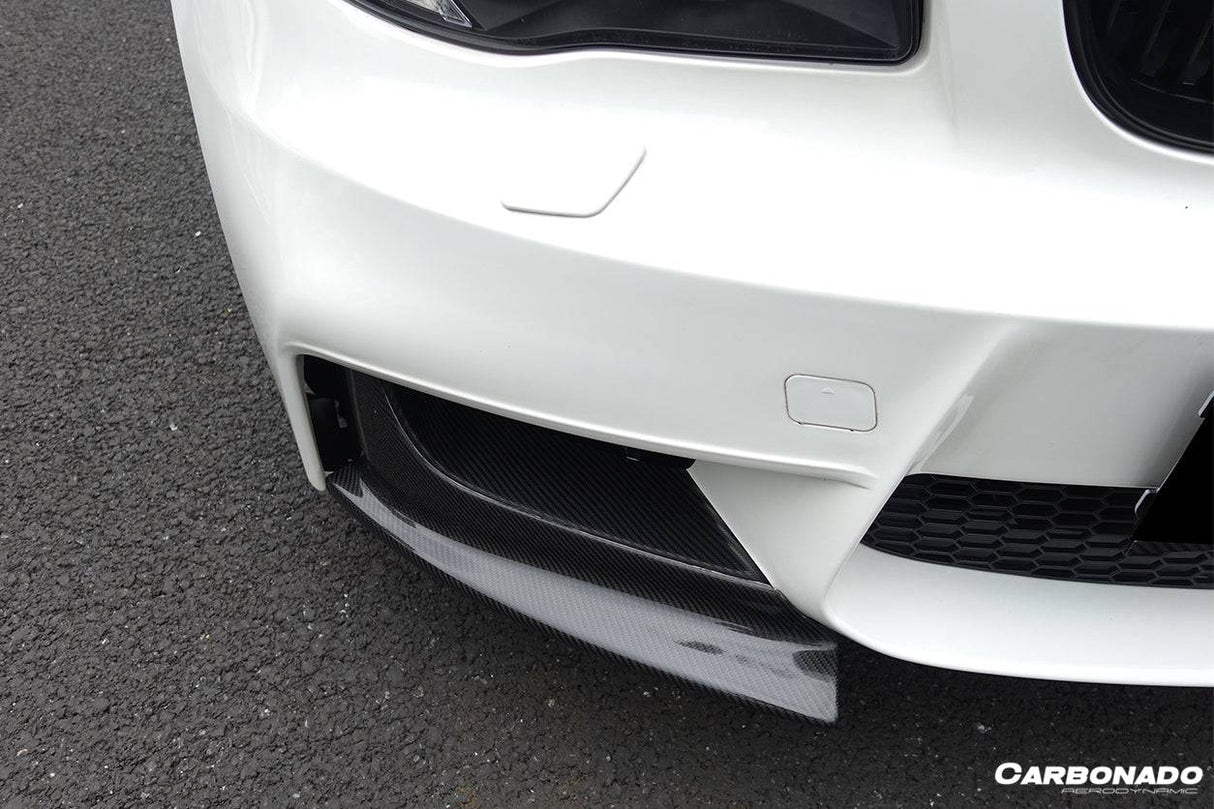 2008-2013 BMW E82 E88 1M RZ Style Carbon Fiber Front Lip Spiliter
