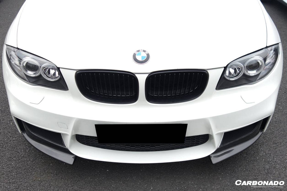 2008-2013 BMW E82 E88 1M RZ Style Carbon Fiber Front Lip Spiliter