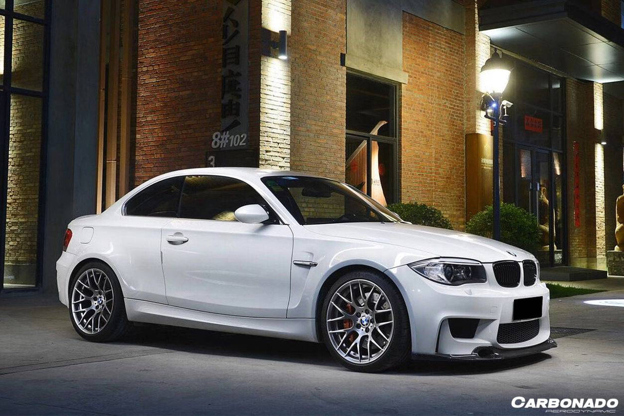 2008-2013 BMW E82 E88 1M RZ Style Carbon FIber Front Lip