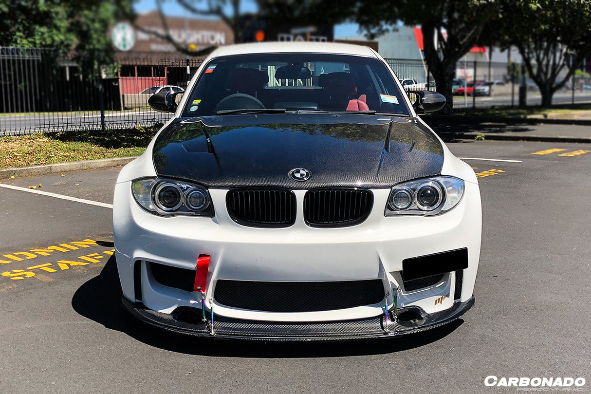 2008-2013 BMW E82 E88 1M RZ Style Carbon FIber Front Lip