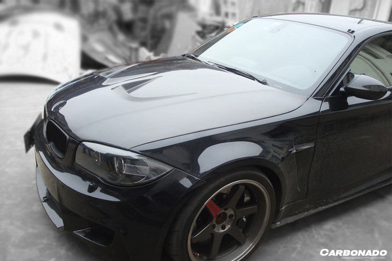 2008-2013 BMW E82 E88 1M 1 Series AP Style Carbon Fiber Hood