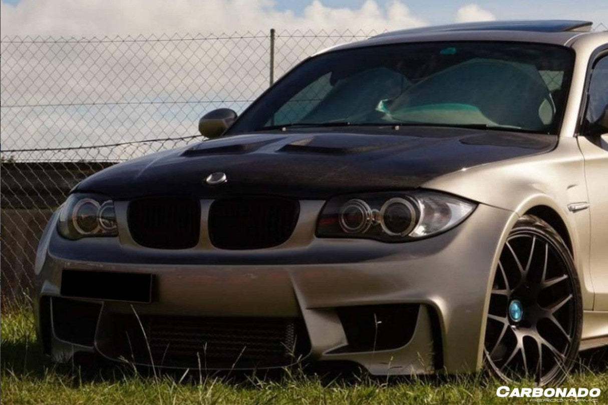 2008-2013 BMW E82 E88 1M 1 Series AP Style Carbon Fiber Hood