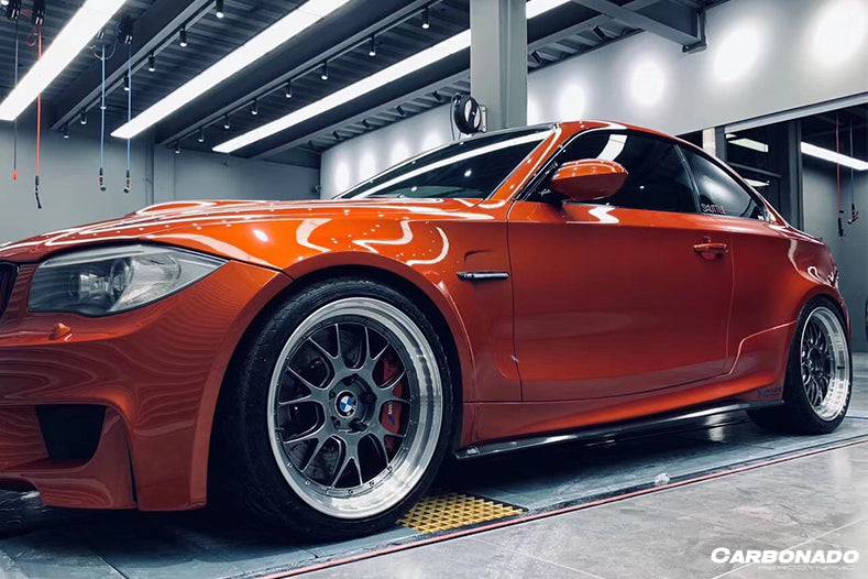 2008-2013 BMW E82 E88 1M RZ Style Partial Carbon FIber Side Skirts