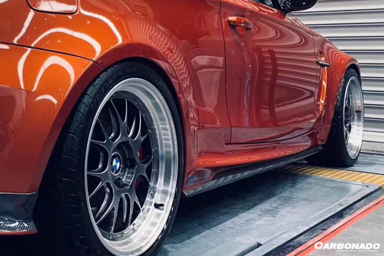 2008-2013 BMW E82 E88 1M RZ Style Partial Carbon FIber Side Skirts