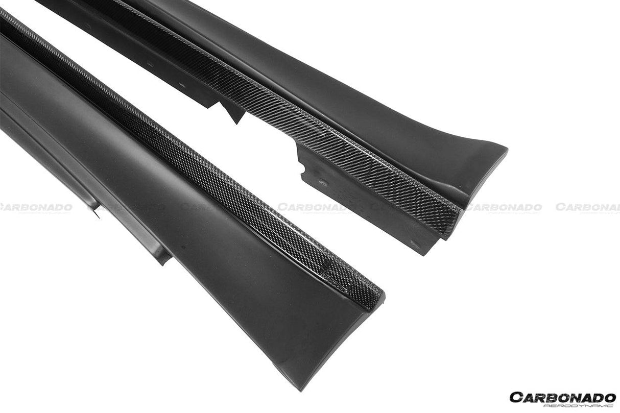 2008-2013 BMW E82 E88 1M RZ Style Partial Carbon FIber Side Skirts