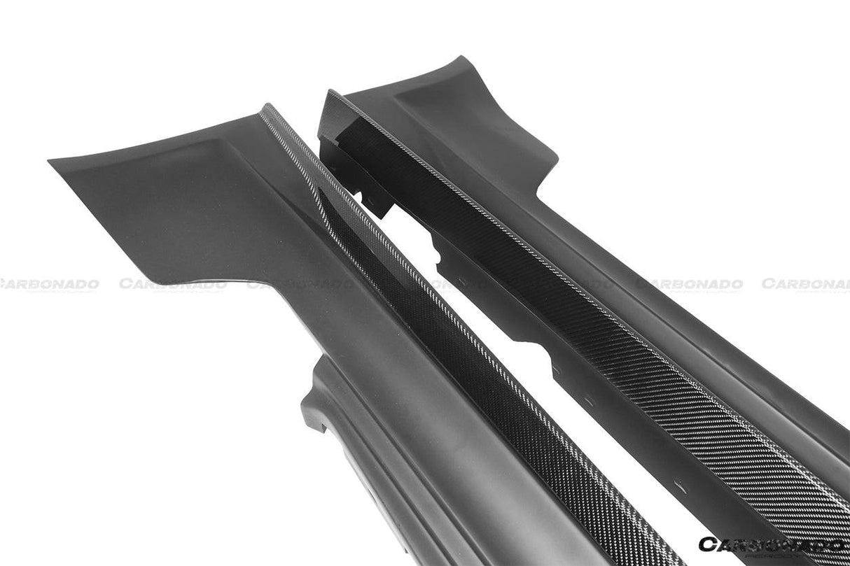 2008-2013 BMW E82 E88 1M RZ Style Partial Carbon FIber Side Skirts