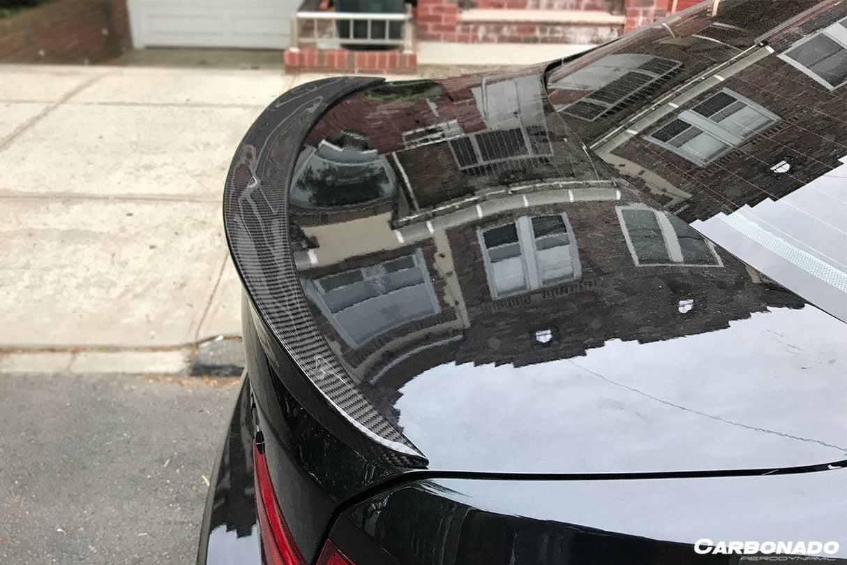 2014-2020 BMW F82 M4 Coupe D3 Style Carbon Fiber Trunk Spoiler