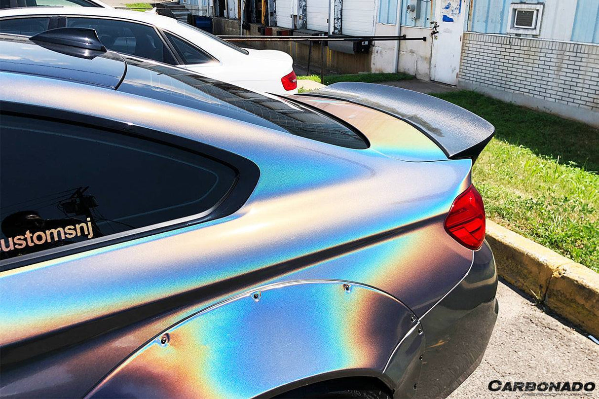2014-2020 BMW F82 M4 Coupe DE Style Carbon Fiber Trunk Spoiler
