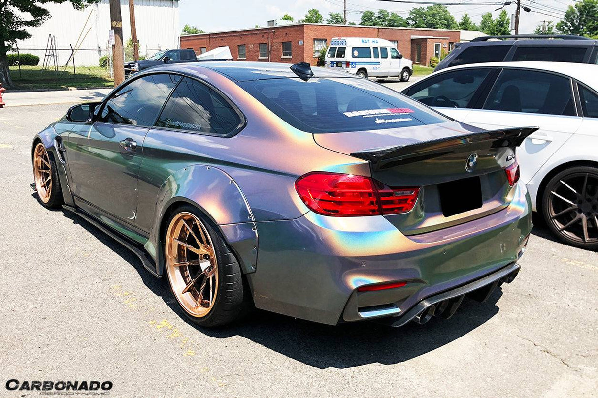 2014-2020 BMW F82 M4 Coupe DE Style Carbon Fiber Trunk Spoiler