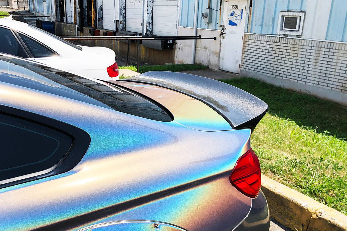 2014-2020 BMW F82 M4 Coupe DE Style Carbon Fiber Trunk Spoiler
