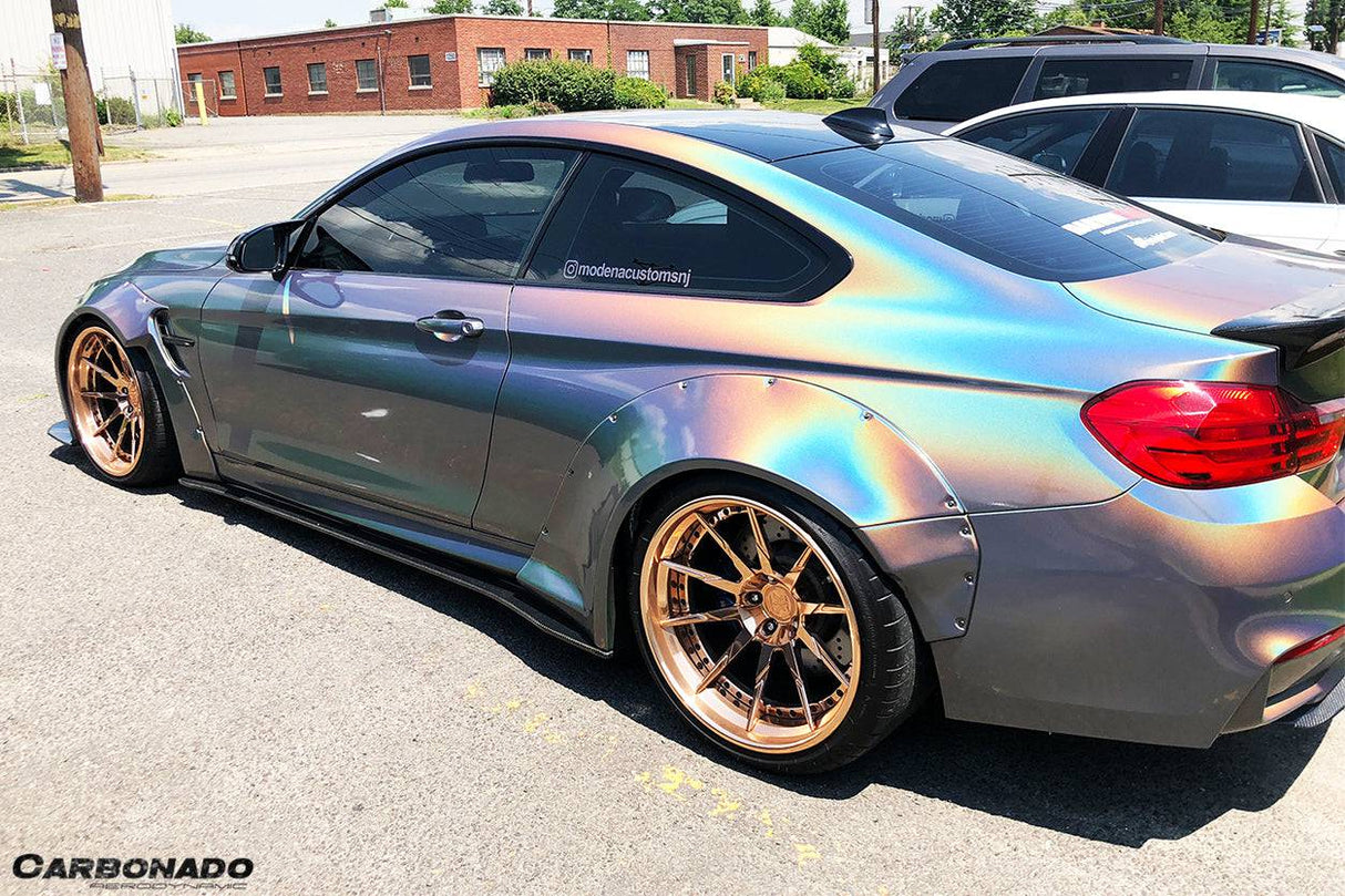 2014-2020 BMW F82 F83 M4 DE Style Partial Carbon Fiber Aero - Full Kit