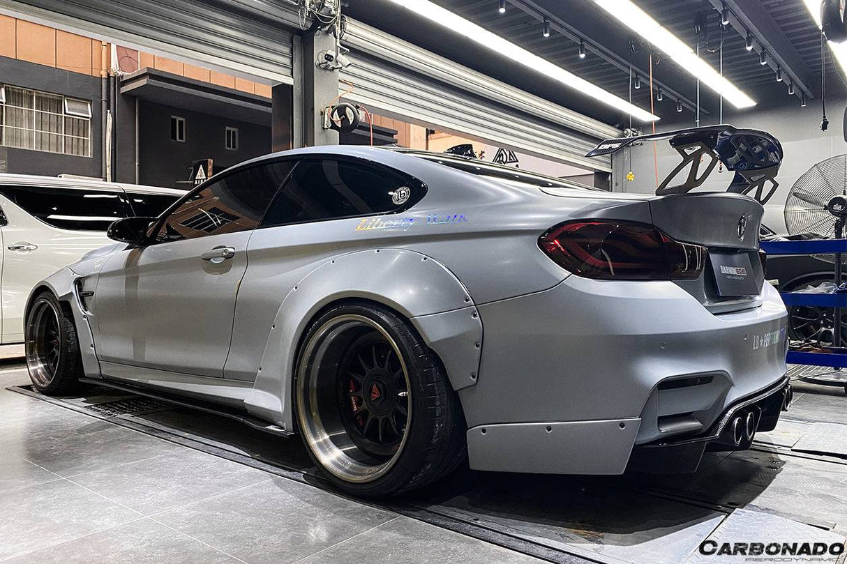2014-2020 BMW F82 F83 M4 DE Style Carbon Fiber Rear Diffuser