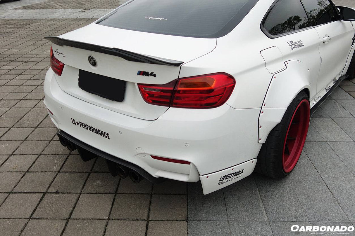 2014-2020 BMW F82 F83 M4 DE Style Carbon Fiber Rear Diffuser