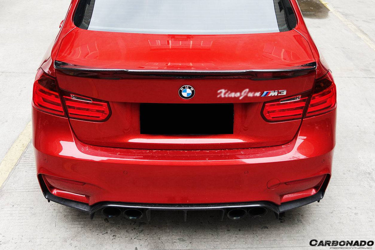 2014-2020 BMW M3 F80 3 Series F30 F35 VRS Style Carbon Fiber Trunk Spoiler