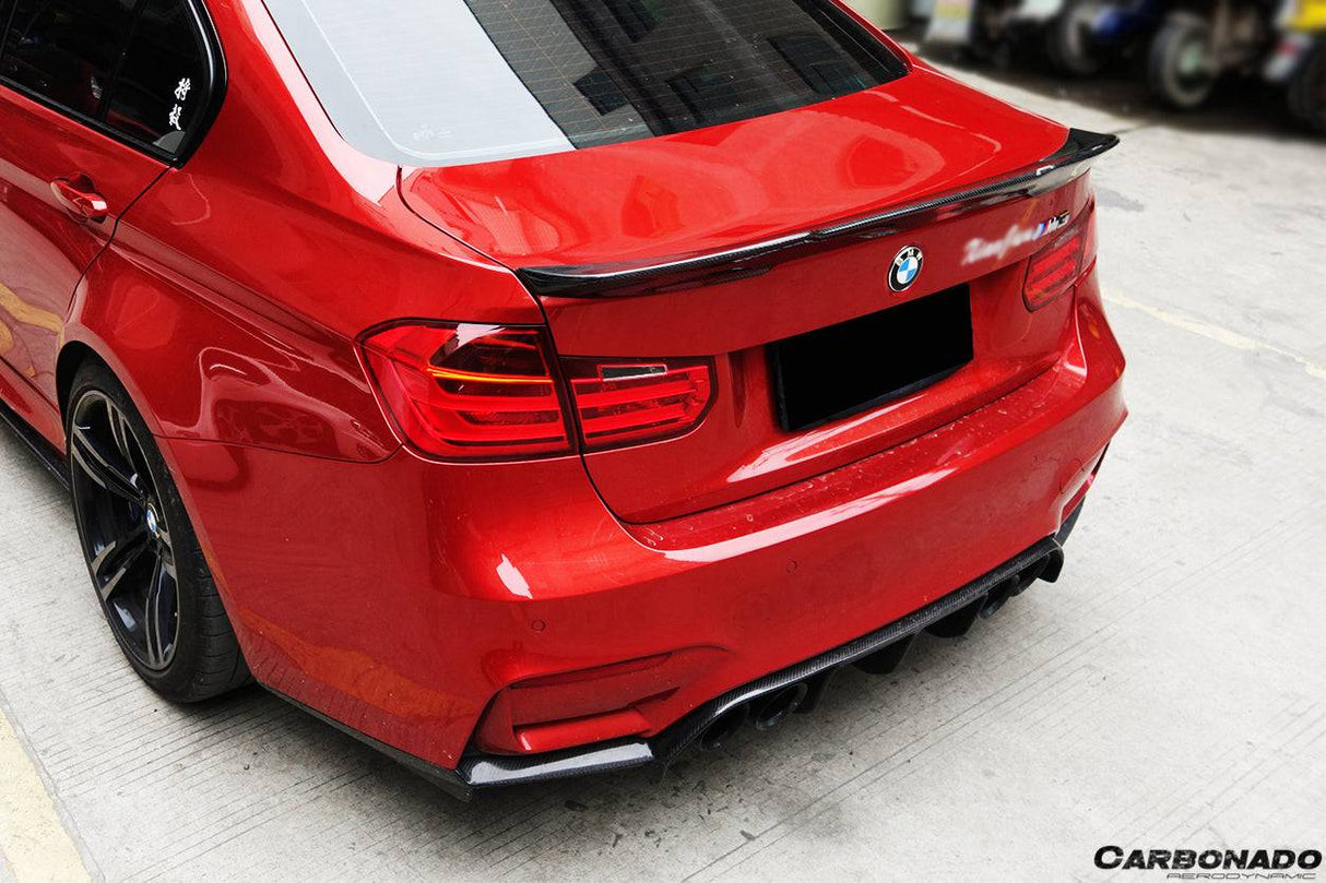 2014-2020 BMW M3 F80 3 Series F30 F35 VRS Style Carbon Fiber Trunk Spoiler