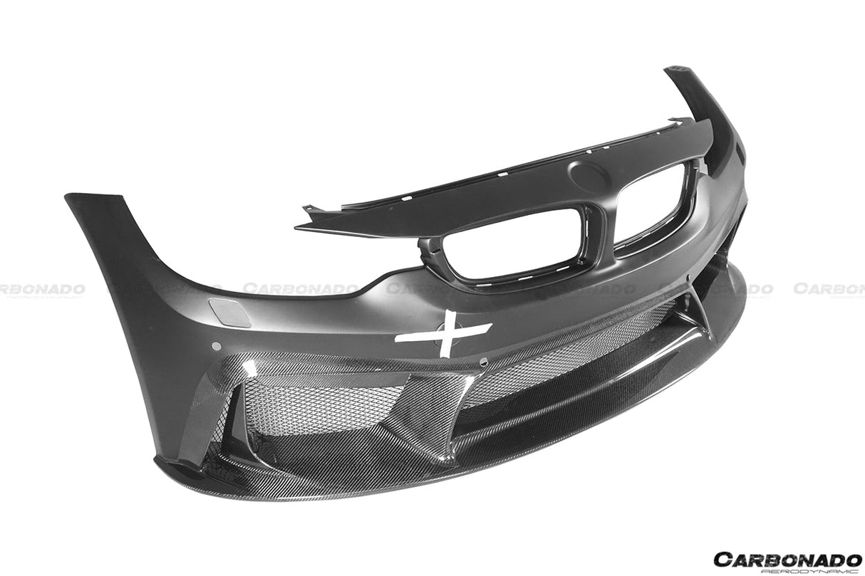 2014-2020 BMW M3 F80 M4 F82 D3 Style Front Bumper