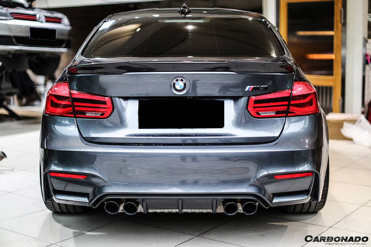 2014-2020 BMW M3 F80 M4 F82 MP Style Carbon Fiber Rear Diffuser
