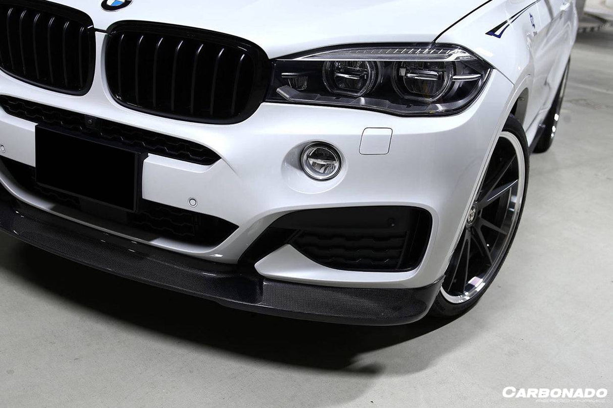 2014-2019 BMW X6 F16 M-TECH 3D Style Carbon Fiber Front Lip