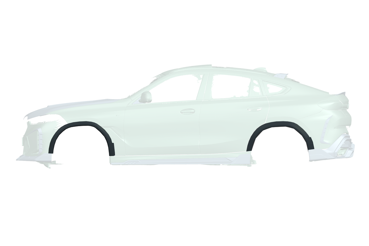2019-UP BMW X6 G06 AD Style Autoclave Carbon Fiber Fender Flare