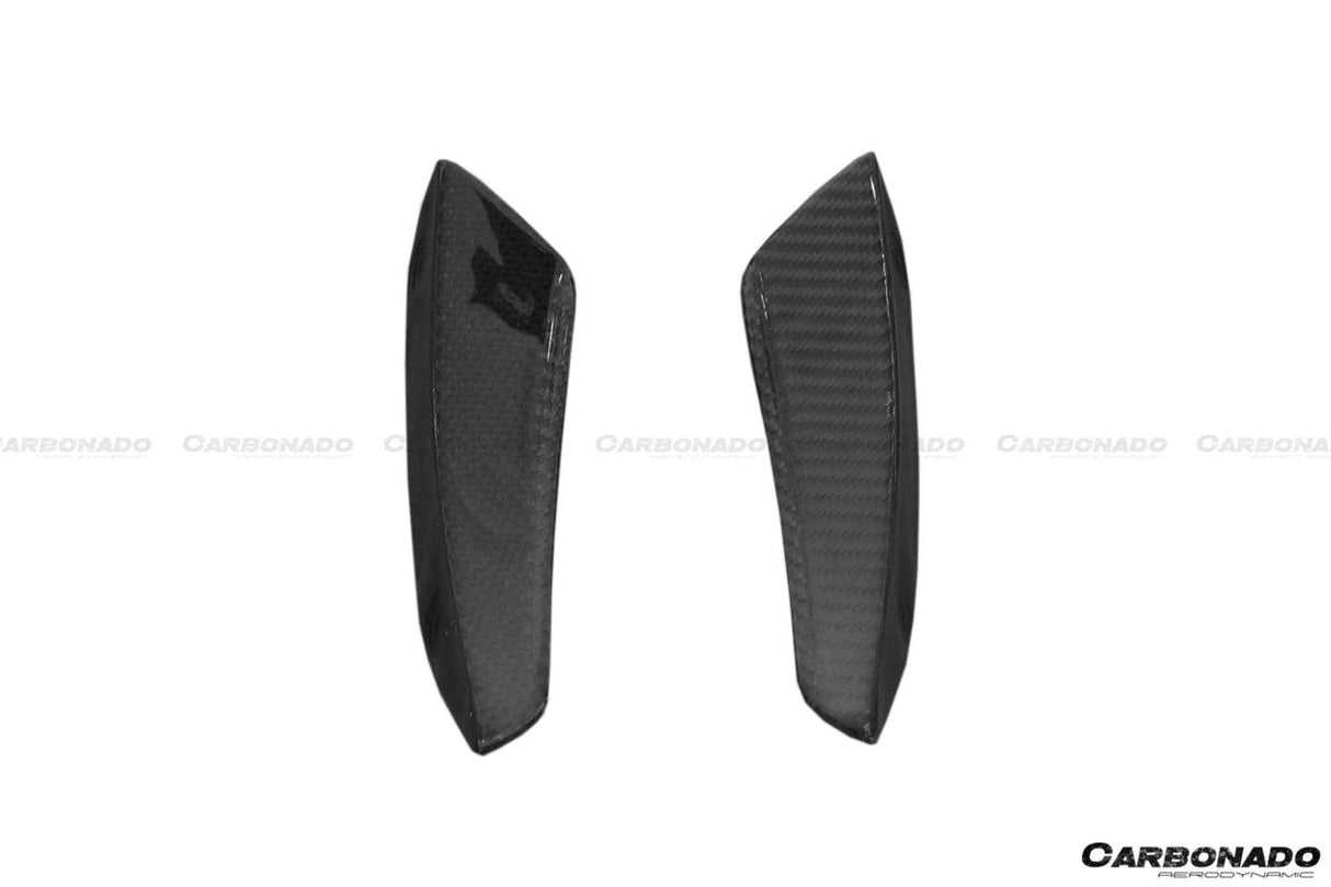 2016-2018 Mercedes Benz W176 A45 AMG BKSS Style Carbon Fiber Front Bumper Canards