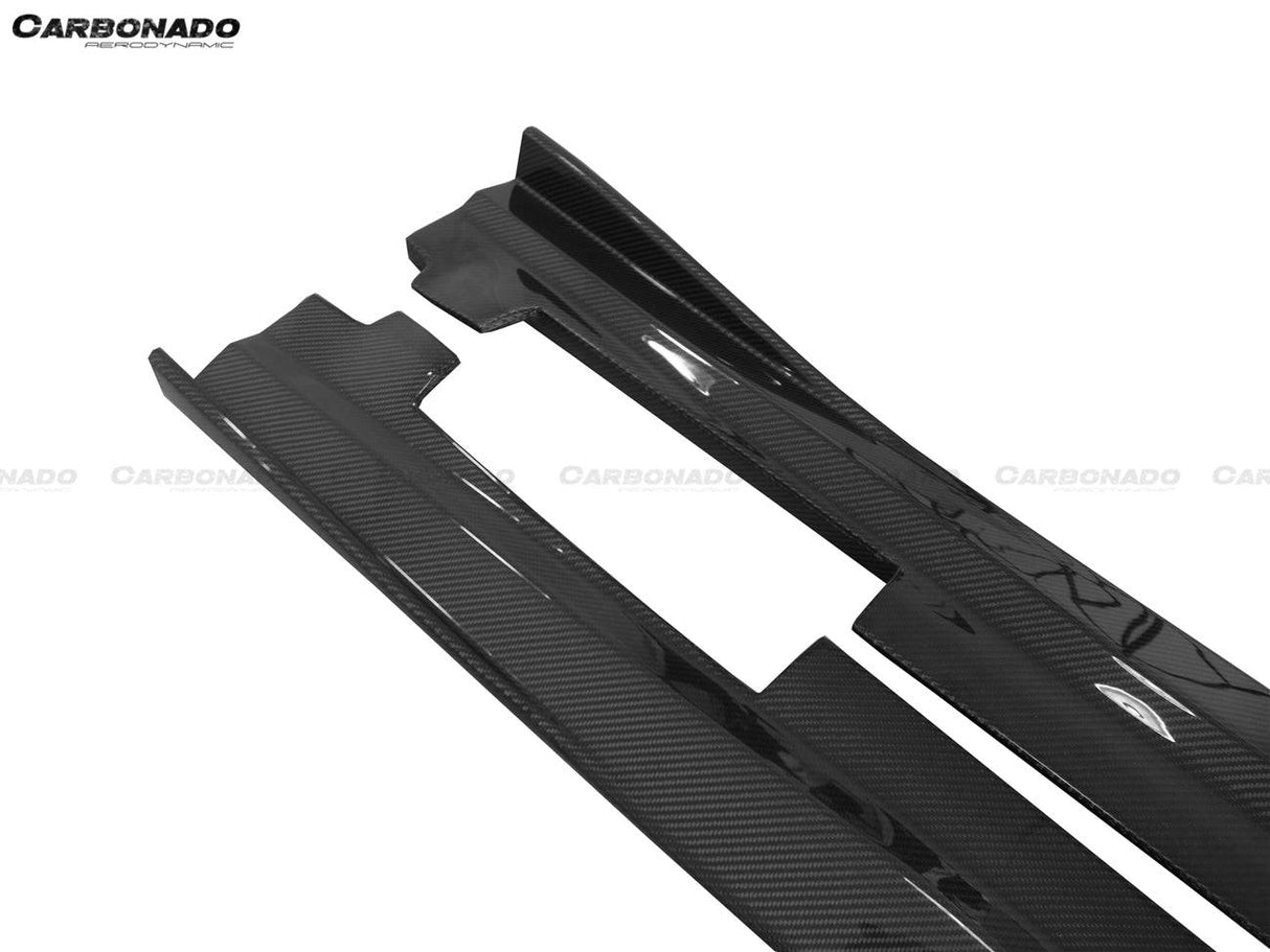 2016-2018 Mercedes Benz W176 A45 AMG RZS Style Carbon Fiber Side Skirts