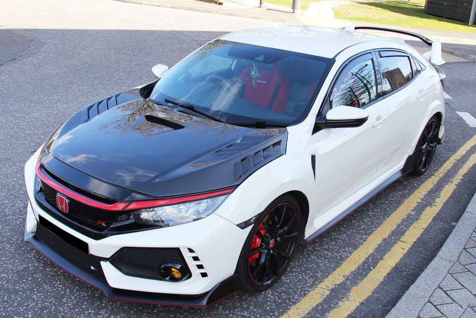 2015-2021 Honda Civic Type R FK8 M Style Autoclave Double Carbon Fiber Hood