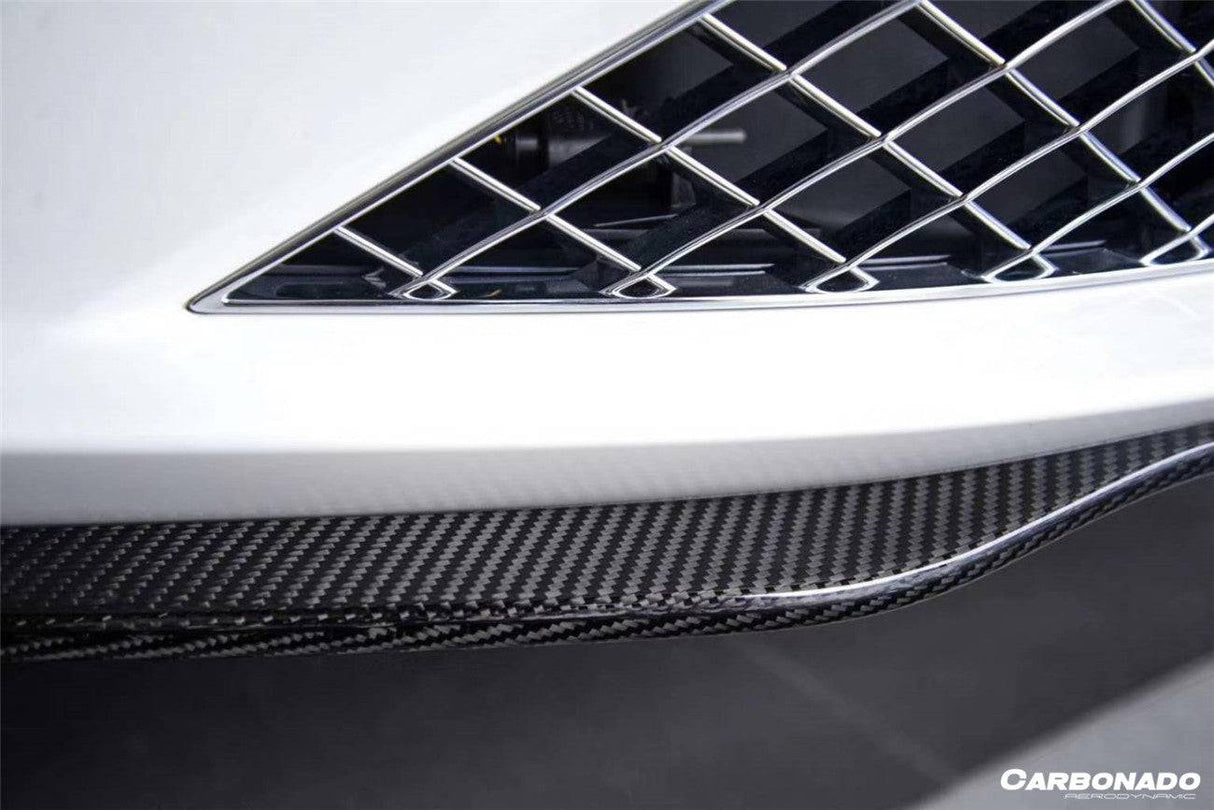 2019-2024 Bentley Continental GT GTC Editon Style Carbon Fiber Front Lip