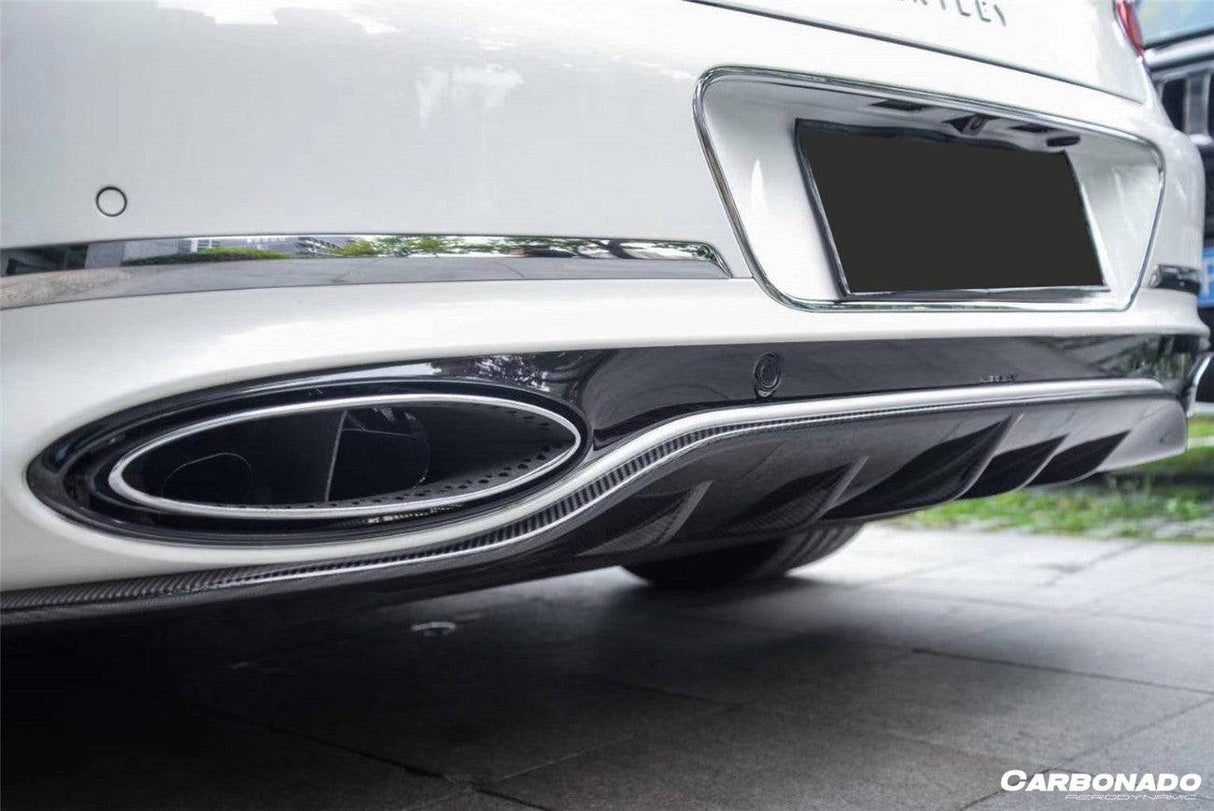 2019-2024 Bentley Continental GT GTC Editon Style Dry Carbon Fiber Rear Lip