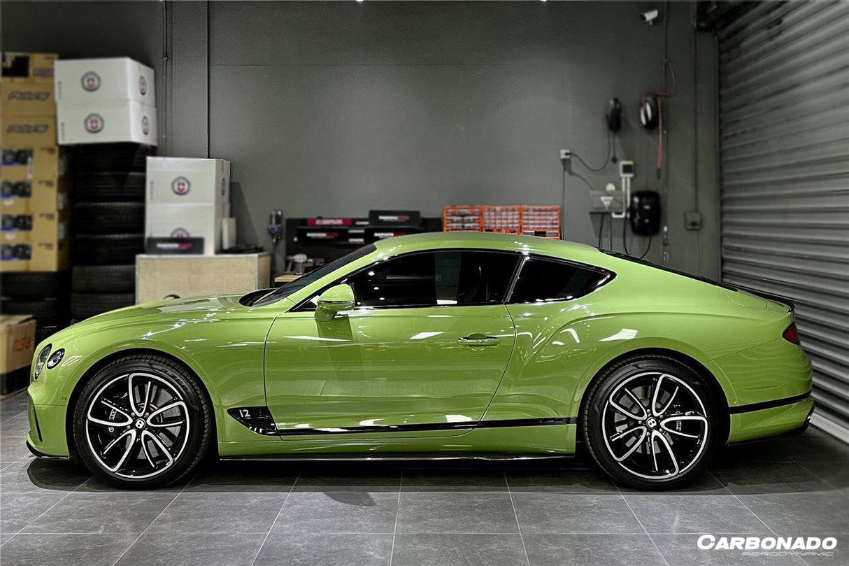 2019-2024 Bentley Continental GT GTC Editon Style Dry Carbon Fiber Side Skirts