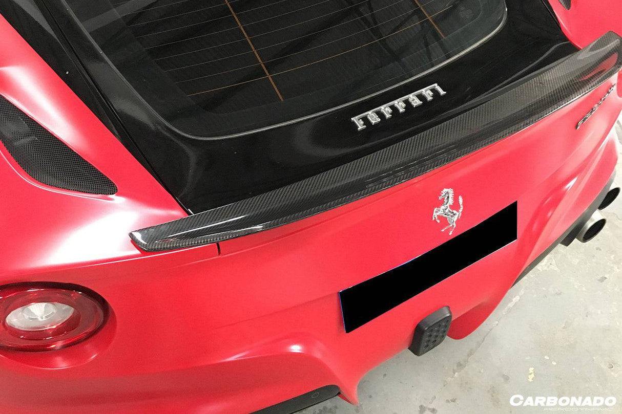 2012-2017 Ferrari F12 Berlinetta DC Style Carbon Fiber Trunk Spoiler