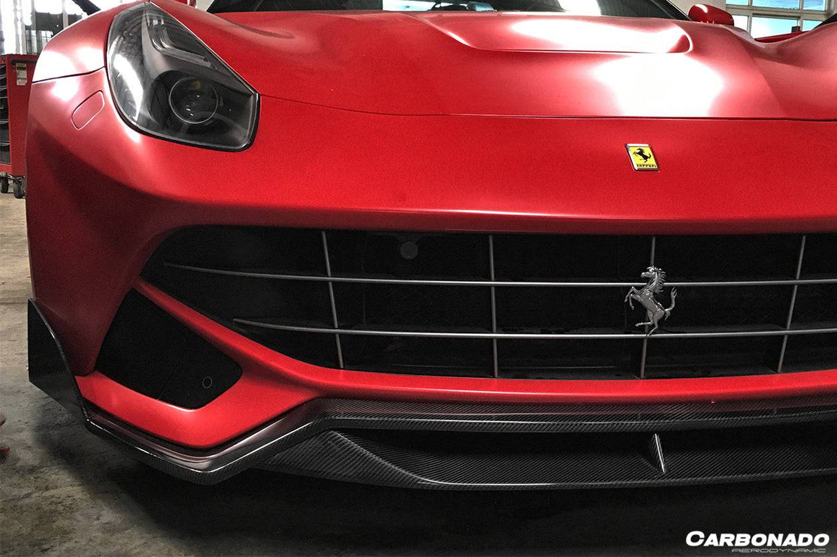 2012-2017 Ferrari F12 Berlinetta DC Style Carbon Fiber Front Lip
