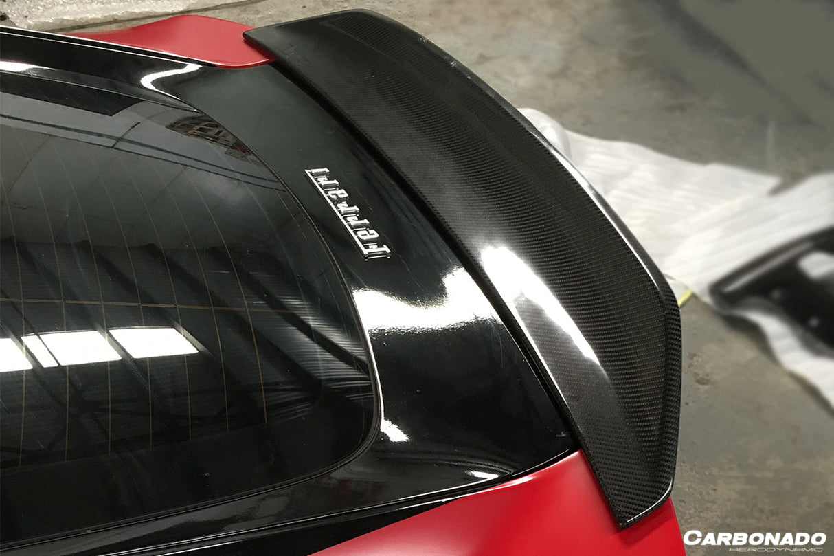 2012-2017 Ferrari F12 Berlinetta DC Style Carbon Fiber Trunk Spoiler