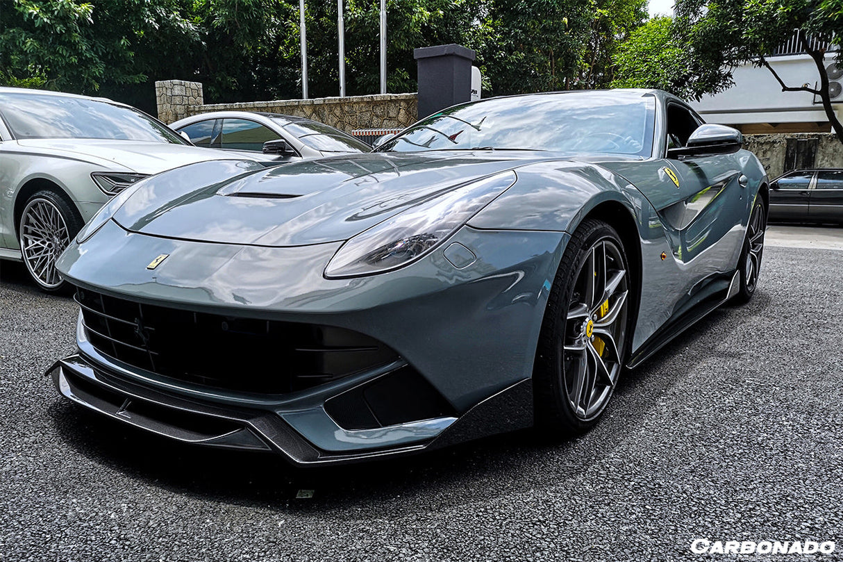 2012-2017 Ferrari F12 Berlinetta DC Style Carbon Fiber Front Lip