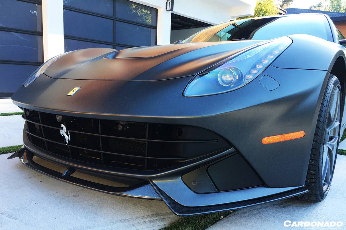 2012-2017 Ferrari F12 Berlinetta RS Style Carbon Fiber Front Lip