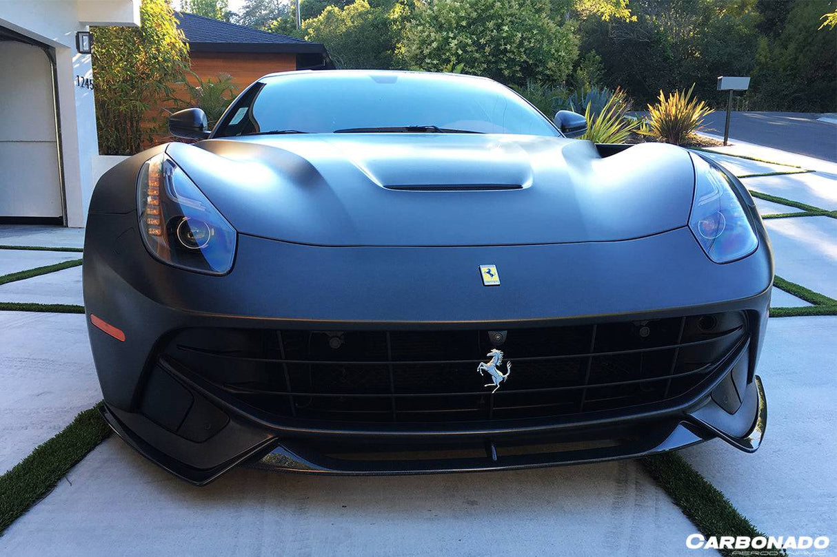 2012-2017 Ferrari F12 Berlinetta RS Style Carbon Fiber Front Lip