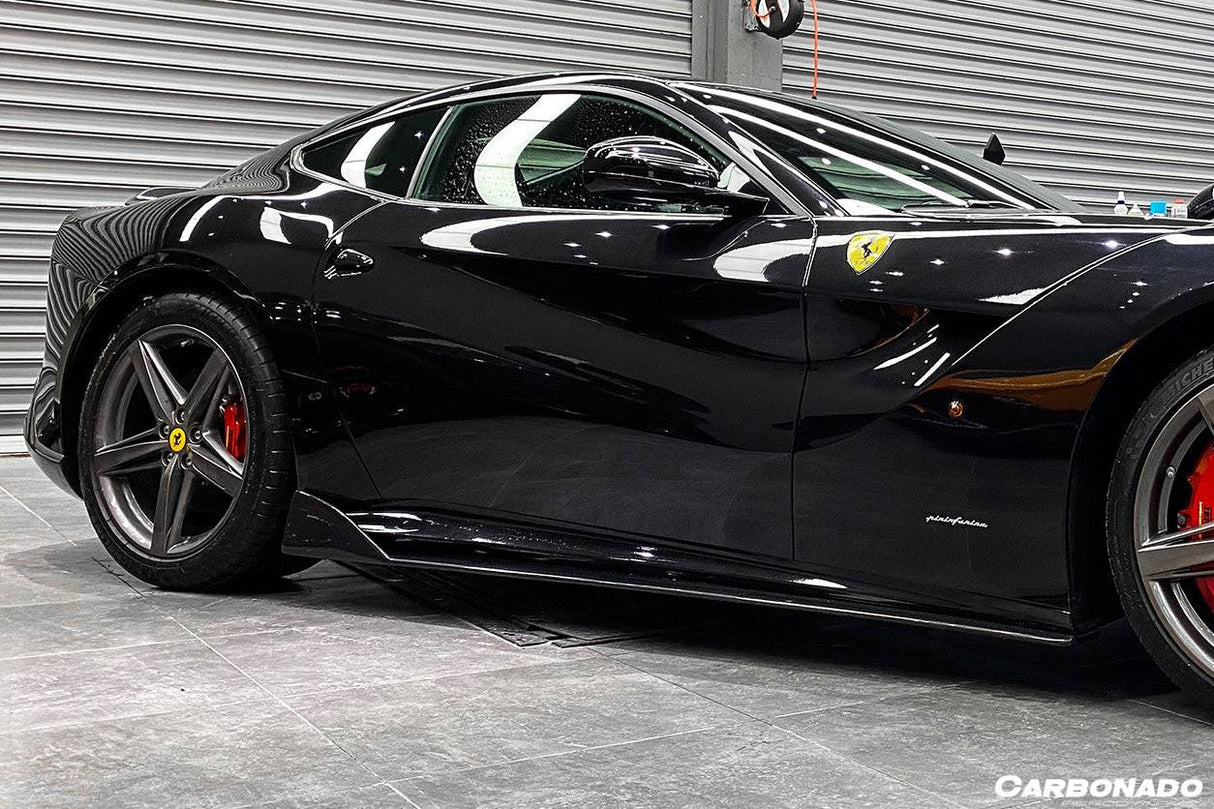 2012-2017 Ferrari F12 Berlinetta DC Style Carbon Fiber Side Skirts
