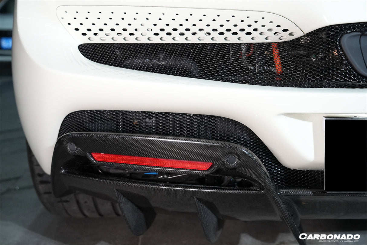 2022-UP Ferrari 296 GTB And GTS OE Style Carbon Fiber Rear Diffuser
