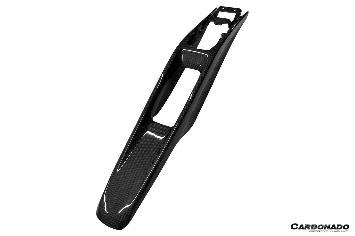 2022-UP Ferrari 296 GTB GTS OE Style Dry Carbon Fiber center control surround panel rear end