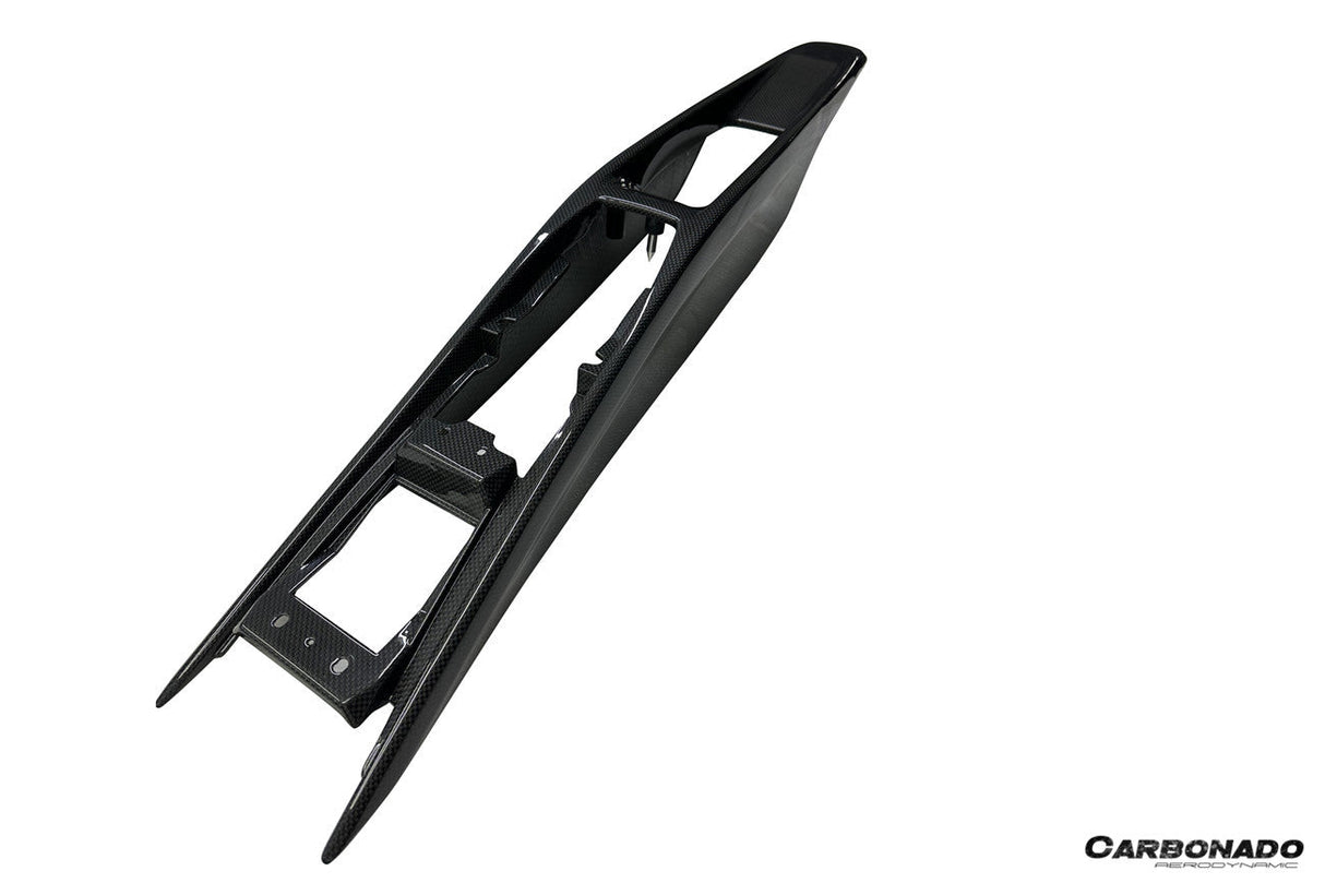 2022-UP Ferrari 296 GTB GTS OE Style Dry Carbon Fiber center control surround panel rear end