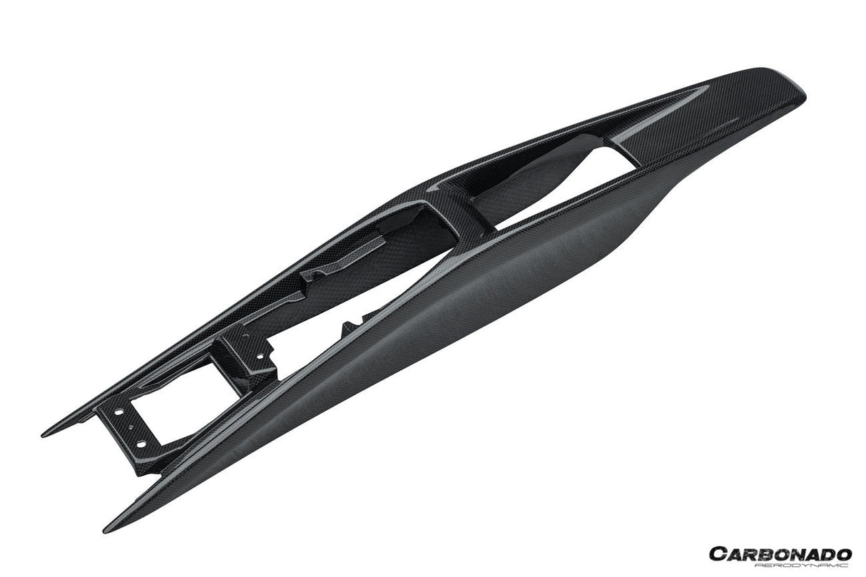 2022-UP Ferrari 296 GTB GTS OE Style Dry Carbon Fiber center control surround panel rear end