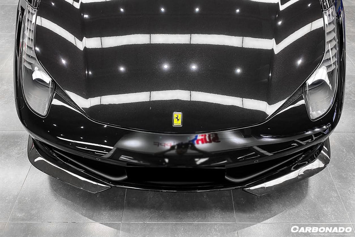 2010-2015 Ferrari 458 Italia and Spider Carbon Fiber Front Lip Carbonado (AP)