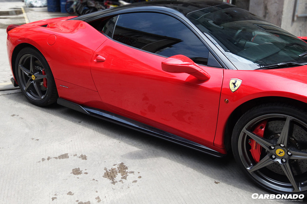 2010-2015 Ferrari Carbon Fiber Full Lip Body Kit Carbonado (AV) Fits: 458 Italia and Spider