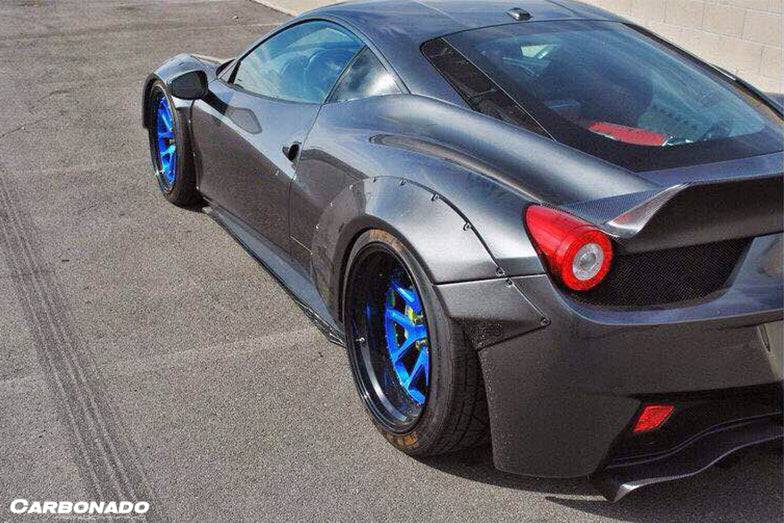 2010-2015 Ferrari Carbon Fiber Rear Diffuser Carbonado (DE) Fits: 458 Italia and Spider