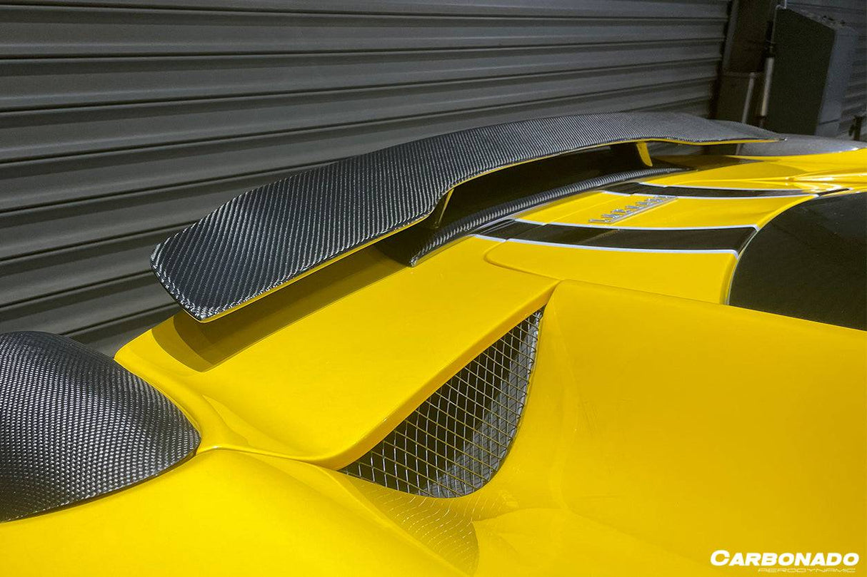 2010-2015 Ferrari Carbon Fiber Trunk Spoiler Carbonado (VT) Fits: 458 Italia and Spider