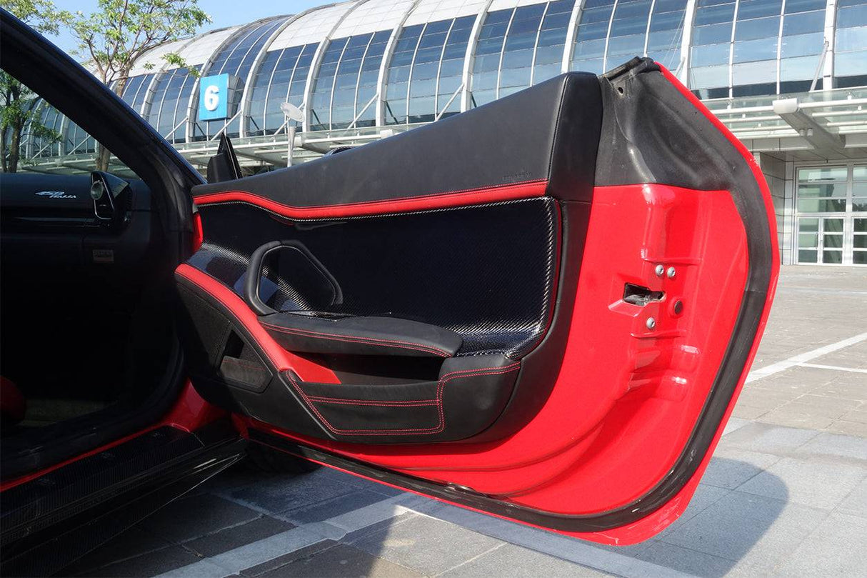 2010-2015 Ferrari Carbon Fiber Door Panel Interior Carbonado (OE) Fits: 458 Italia and Spider